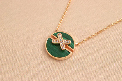 [Love More]JEUX DE ROSE GOLD DIAMOND NECKLACE