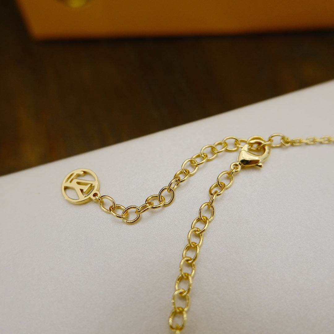 [Love More]BLOOMING SUPPLE NECKLACE BRASS