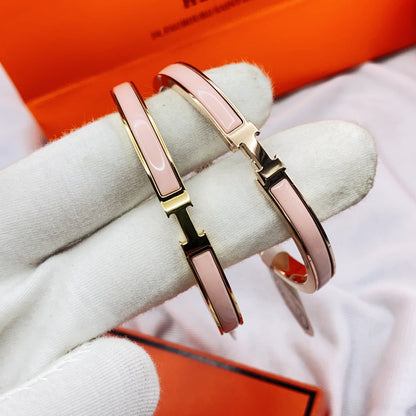 [Love More]CLASSIC HM CLIC  PINK 8MM ENAMEL BRACELET