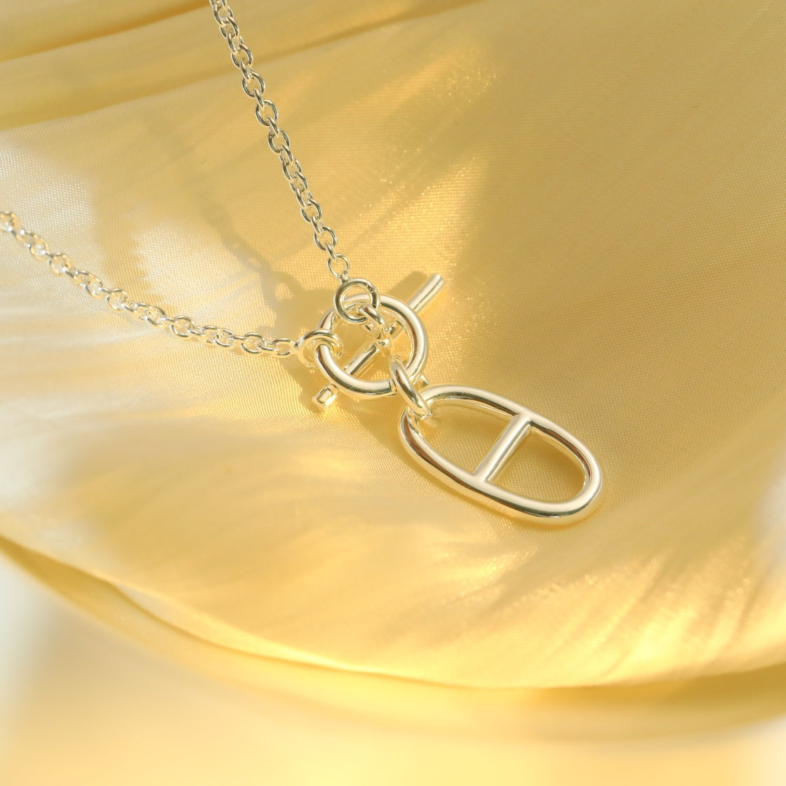 [Love More]HM CHAINE D'ANCRE PENDANT NECKLACE STERLING SILVER