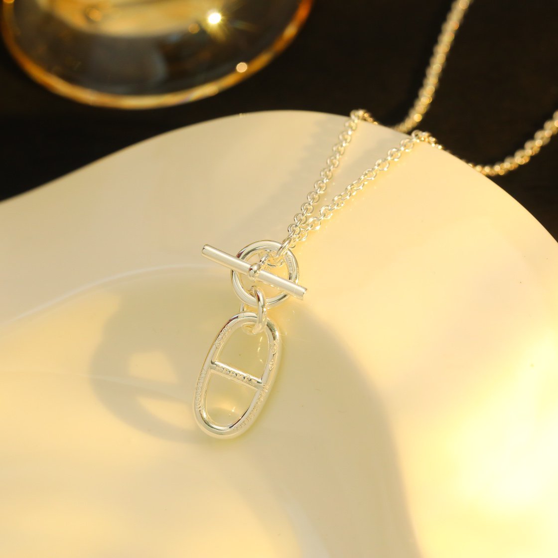 [Love More]HM CHAINE D'ANCRE PENDANT NECKLACE STERLING SILVER