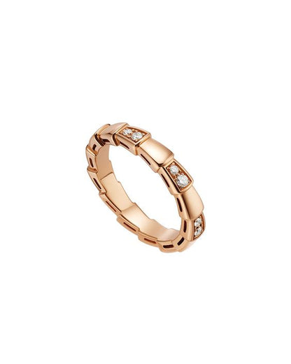 [Love More]SERPENTI RING PINK GOLD  3MM