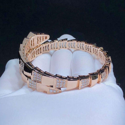 [Love More]SERPENTI WIDE BRACELET PINK GOLD DIAMOND