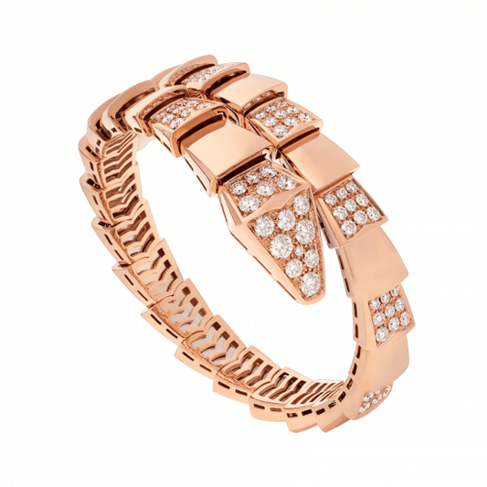 [Love More]SERPENTI WIDE BRACELET PINK GOLD DIAMOND