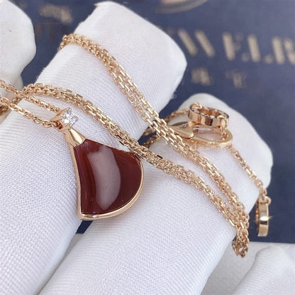 [Love More]DREAM NECKLACE CARNELIAN 1 DIAMOND