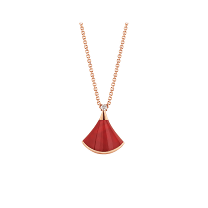 [Love More]DREAM NECKLACE CARNELIAN 1 DIAMOND