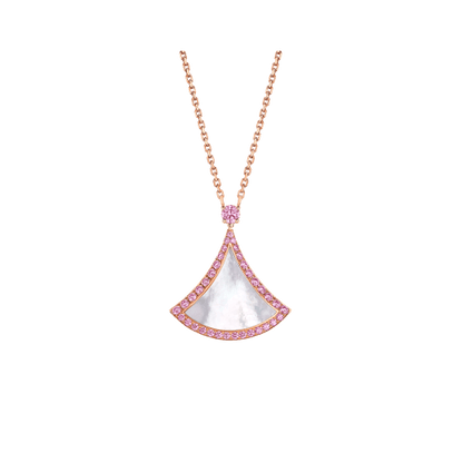 [Love More]DREAM NECKLACE MOP DIAMOND PINK