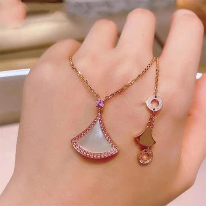 [Love More]DREAM NECKLACE MOP DIAMOND PINK