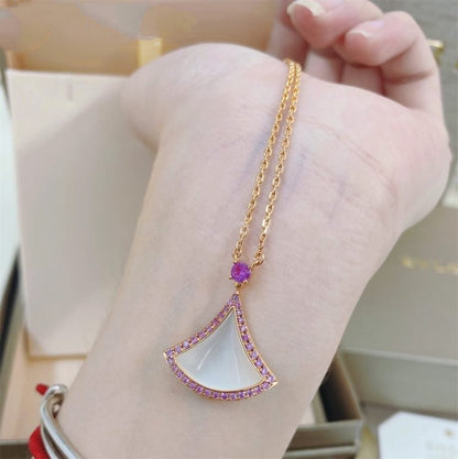 [Love More]DREAM NECKLACE MOP DIAMOND PINK