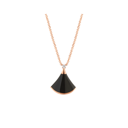 [Love More]DREAM NECKLACE ONYX 1 DIAMOND