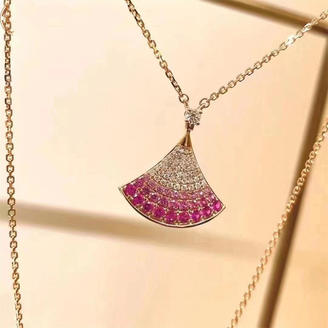 [Love More]DREAM NECKLACE PINK GOLD PINK DIAMOND