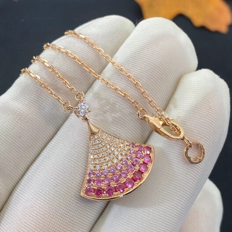 [Love More]DREAM NECKLACE PINK GOLD PINK DIAMOND