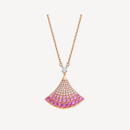 [Love More]DREAM NECKLACE PINK GOLD PINK DIAMOND