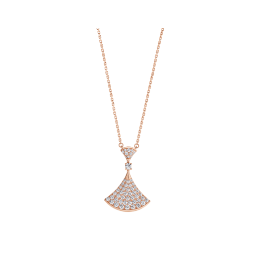 [Love More]DREAM NECKLACE PINK GOLD FULL DIAMOND