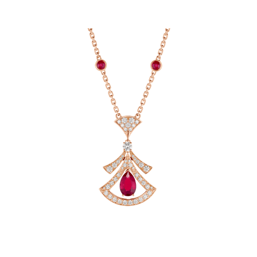 [Love More]DREAM NECKLACE CARNELIAN DIAMOND PINK GOLD