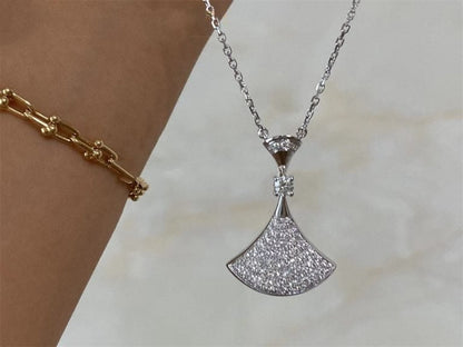 [Love More]DREAM NECKLACE SILVER FULL DIAMOND