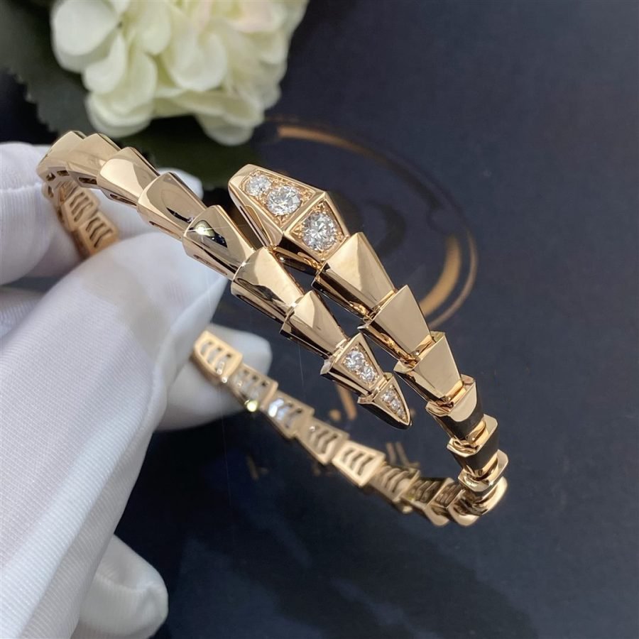 [Love More]SERPENTI BRACELET DIAMONDS PINK GOLD