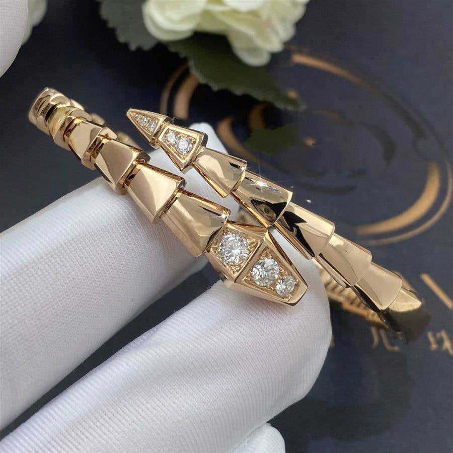 [Love More]SERPENTI BRACELET DIAMONDS PINK GOLD