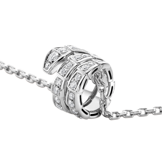 [Love More]SERPENTI  NECKLACE DOUBLE RING DIAMOND