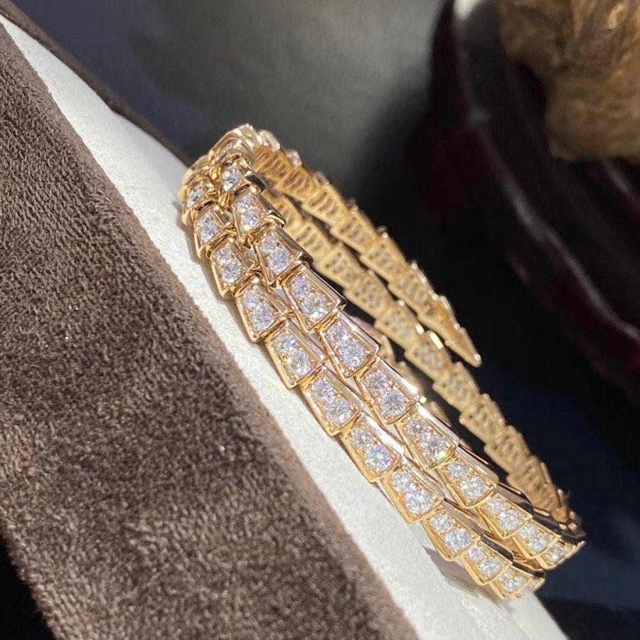 [Love More]SERPENTI BRACELET GOLD DIAMOND DOUBLE ROW