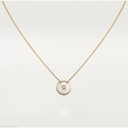 [Love More]AMULETTE ROSE GOLD MOP NECKLACE