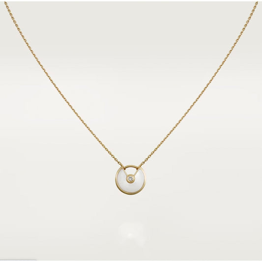 [Love More]AMULETTE ROSE GOLD MOP NECKLACE