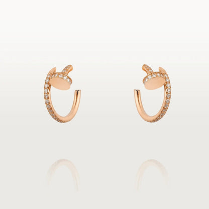 [Love More]JUSTE EARRINGS 12.75MM PINK GOLD DIAMOND