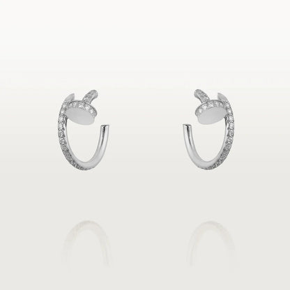 [Love More]JUSTE EARRINGS 12.75MM SILVER DIAMOND