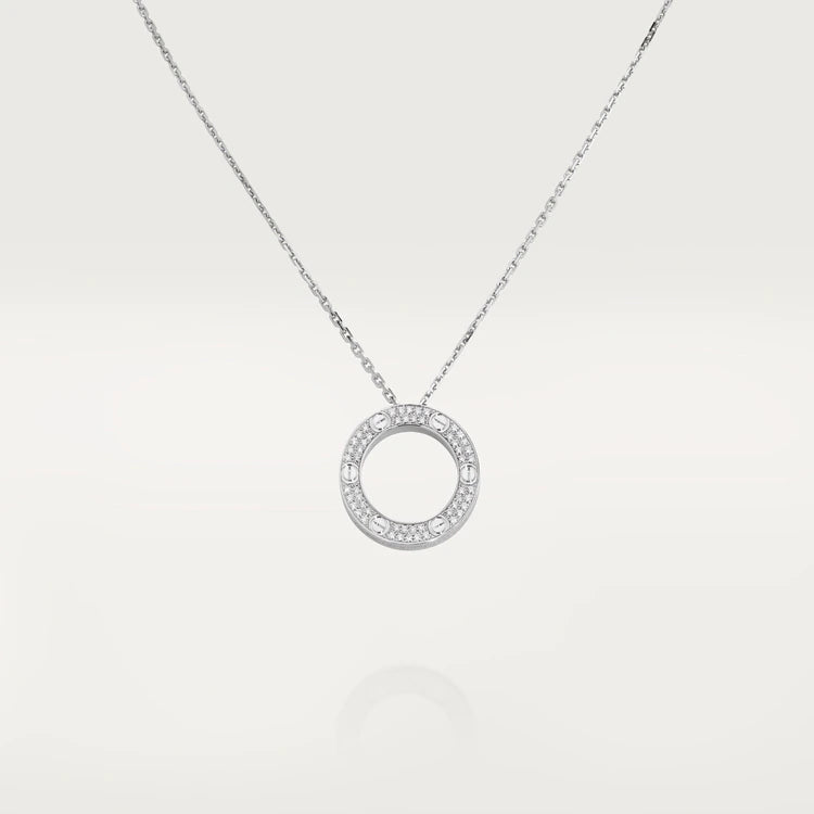 [Love More]LOVE NECKLACE ADJUSTABLE SILVER