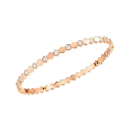 [Love More]BEE LOVE PINK GOLD DIAMOND BRACELET