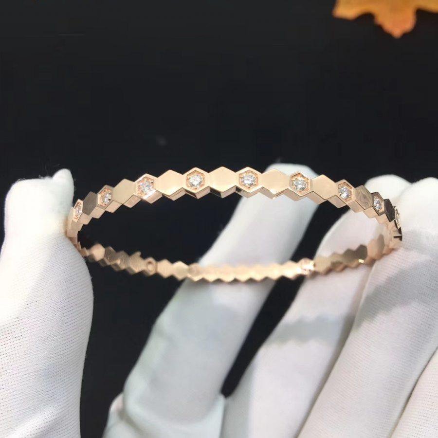 [Love More]BEE LOVE PINK GOLD DIAMOND BRACELET