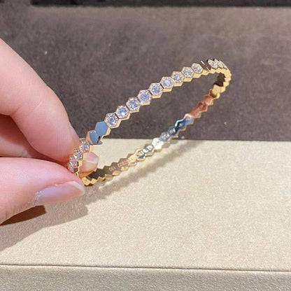 [Love More]BEE LOVE GOLD BRACELET FULL DIAMOND