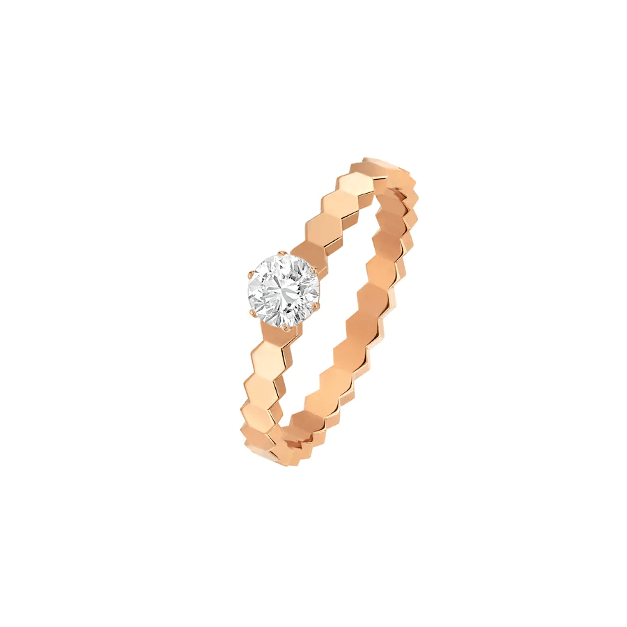 [Love More]BEE LOVE RING PINK GOLD 1 DIAMOND