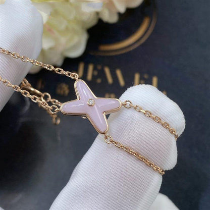 [Love More]JEUX BRACELET PINK MOP PINK GOLD 1 DIAMOND