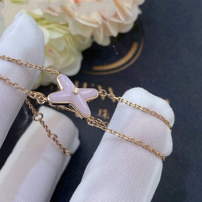 [Love More]JEUX BRACELET PINK MOP PINK GOLD 1 DIAMOND