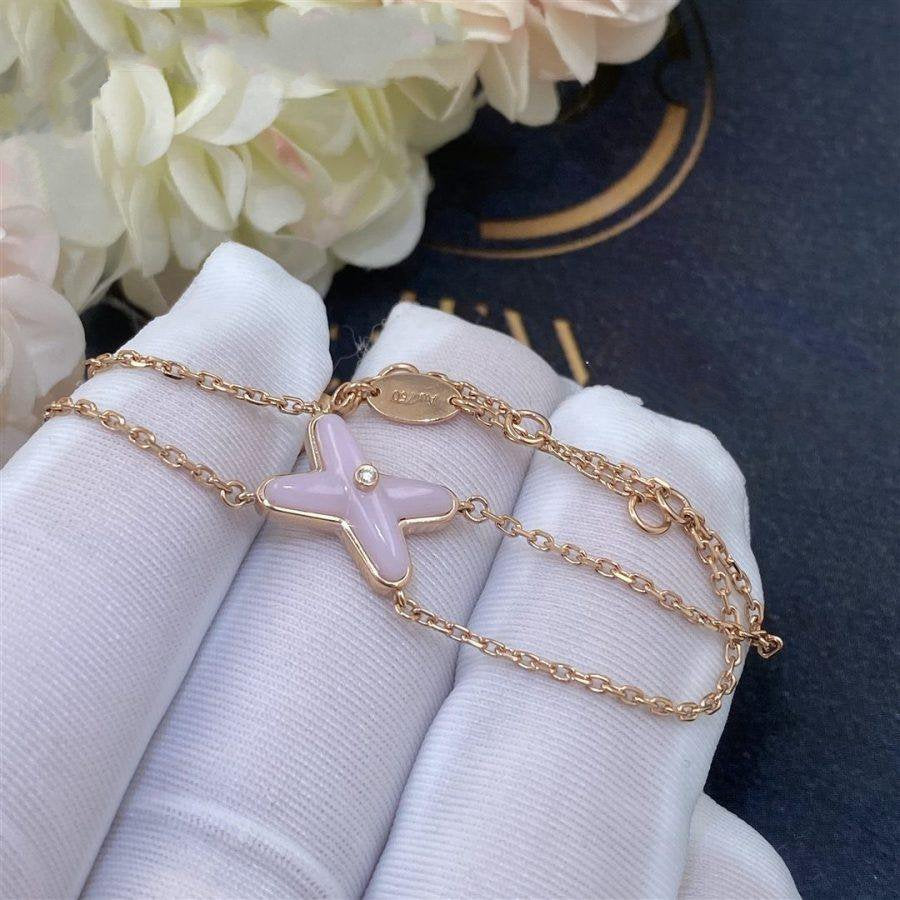 [Love More]JEUX BRACELET PINK MOP PINK GOLD 1 DIAMOND