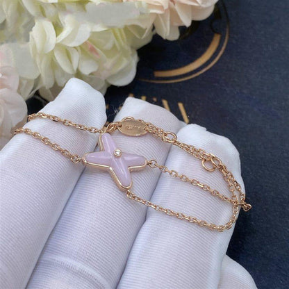 [Love More]JEUX BRACELET PINK MOP PINK GOLD 1 DIAMOND