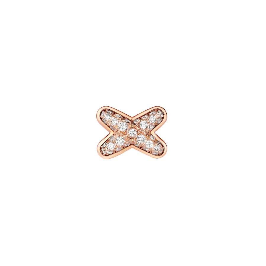 [Love More]JEUX DE PINK GOLD DIAMOND EARRINGS