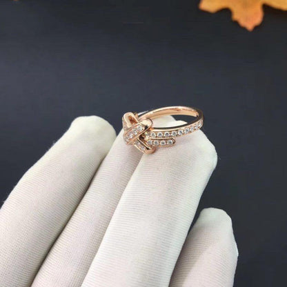 [Love More]JEUX DE RING PINK GOLD DIAMOND