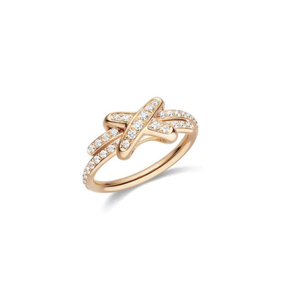 [Love More]JEUX DE RING PINK GOLD DIAMOND