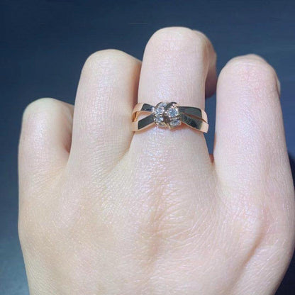 [Love More]LIENS RING PINK GOLD DIAMOND