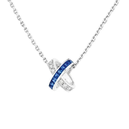 [Love More]LIENS DIAMOND SILVER NECKLACE