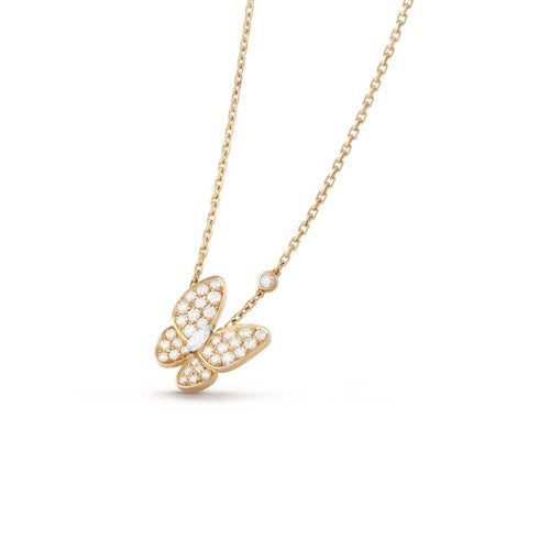 [Love More]BUTTERFLY DIAMOND NECKLACE