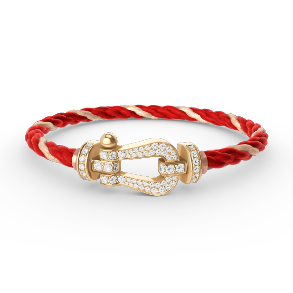 [Love More]FORCE LARGE HORSESHOE FULL DIAMOND BRACELET GOLD