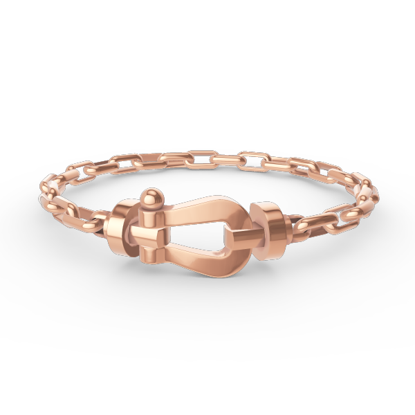 [Love More]FORCE LARGE HORSESHOE CLASP  METAL BRACELET