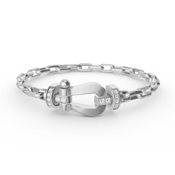 [Love More]FORCE LARGE HORSESHOE CLASP  METAL BRACELET