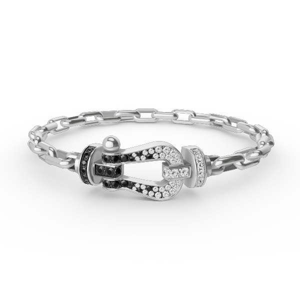 [Love More]FORCE LARGE HORSESHOE CLASP  METAL BRACELET