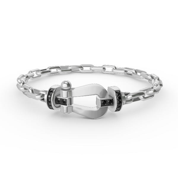 [Love More]FORCE LARGE HORSESHOE CLASP  METAL BRACELET