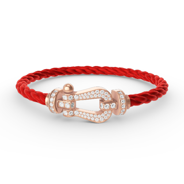 [Love More]FORCE LARGE HORSESHOE FULL DIAMOND BRACELET ROSE GOLD