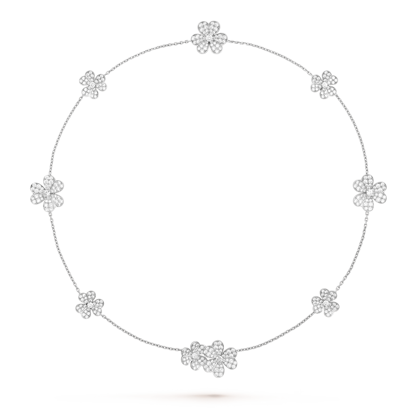 [Love More]FRIVOLE SILVER 9 FLOWERS NECKLACE